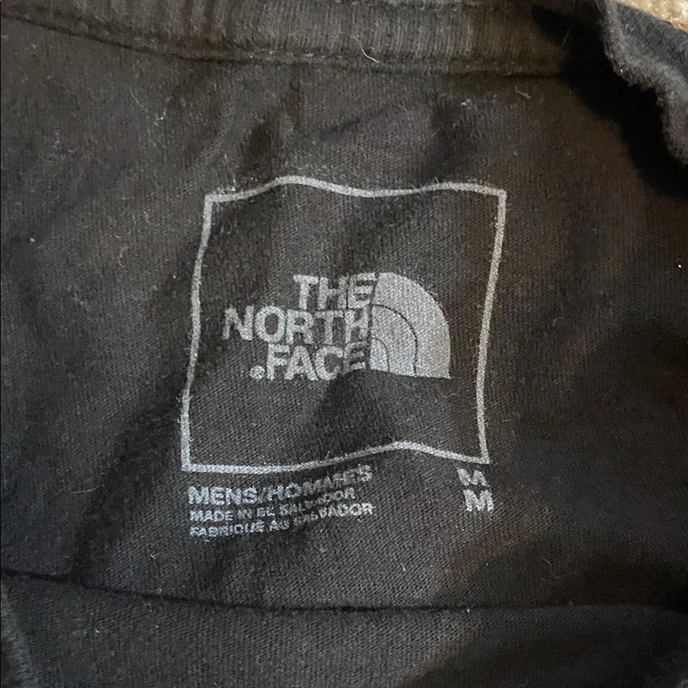 The North Face Black T-Shirt with White Logo Print